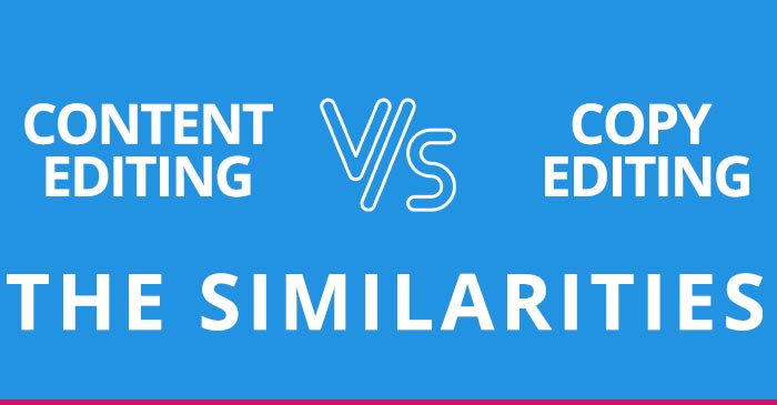 content editing vs. copy editing – the similarities