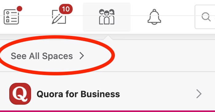 what is Quora spaces?